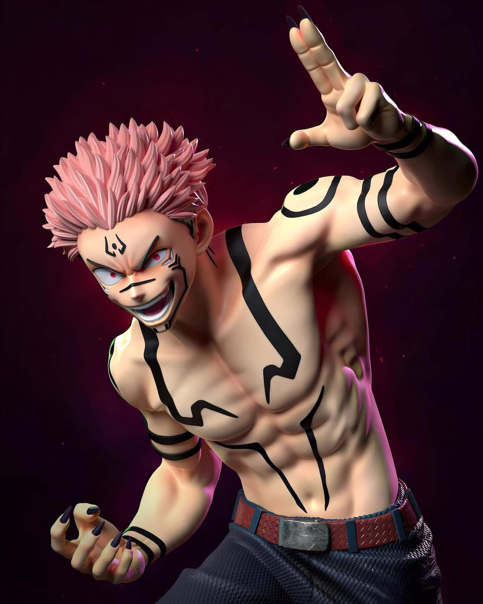 Figura Itadori o Sukuna Jujutsu Kaisen